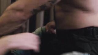Hairy Bear's Ass Fucked by Muscular Jocks - Gay Sex with Older Man