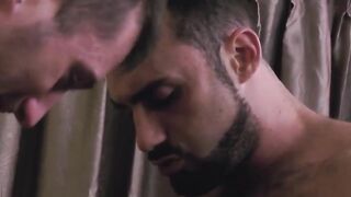 Hairy Bear's Ass Fucked by Muscular Jocks - Gay Sex with Older Man