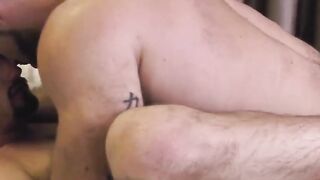 Hairy Bear's Ass Fucked by Muscular Jocks - Gay Sex with Older Man