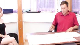 Seducing My Older Teacher - Office Seduction with Roleplay
