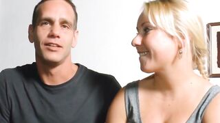 Hot Amateur Threesome - Blonde Girlfriend Shares Her Boyfriend With A Hot Redhead