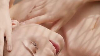 Slender Redheaded Babe Outdoor Striptease & Nude Sunbathing - Small Breasts