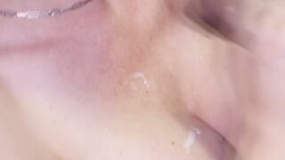 Babe's Blowjob Skills - Petite Brunette Teen Sucks And Swallows Huge Load