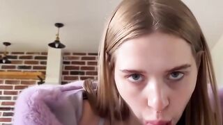 Bounce That Booty On My Big Dick - Hot Brunette Teen Rides Reverse Cowgirl
