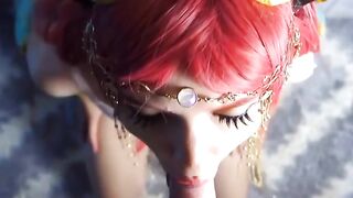 Redhead Cosplay Babe Gets Fucked Hard By Geek After Role-Play Game