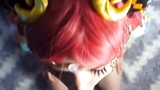 Redhead Cosplay Babe Gets Fucked Hard By Geek After Role-Play Game