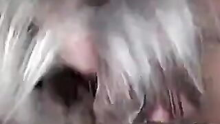 Messy-Blonde Babe Gives Sloppy Deepthroat & Facial