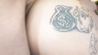 Big-Boobs Blonde Babe Sucks Off Two Black Guys In A Threesome