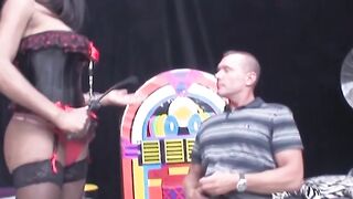 Three's A Charm! Anal Threesome With Transgender Couple And Man