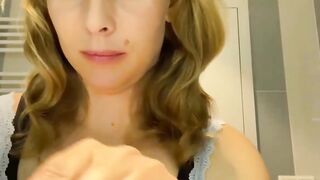 Mature Milf Neighbor Shows Off Her Big Melon Boobs