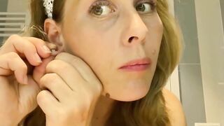 Mature Milf Neighbor Shows Off Her Big Melon Boobs