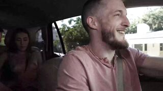 RideShare Gangbangs - Three Guys Share A Blonde Cutie