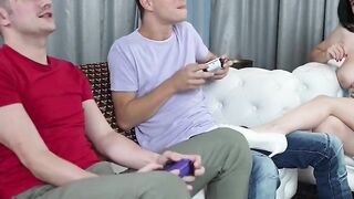 NellyKent - Double Dip in Her Ass & Pussy with Step-Brother's Friends