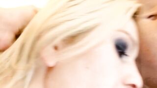 Anal Threesome FFM - Double Penetrated Slut Gets Creampied Hard