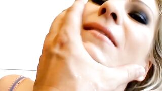 Anal Threesome FFM - Double Penetrated Slut Gets Creampied Hard