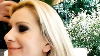 Anal Threesome FFM - Double Penetrated Slut Gets Creampied Hard