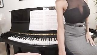 MILF Teacher's Daughter Gets Tutored In Sex - Step-Dad And Student