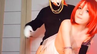Redhead Bombshell Gets Fucked By A Mysterious Stranger In The Woods
