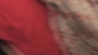 Dark Haired Slut's Christmas Wish Fulfilled - Red Nylon Stockings & Big Dick