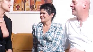 Hot Wife Surprise! Swinger's Threesome with Husband & Stranger