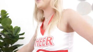 Sports Fanatic Uses His Girlfriend's Pussy to Practice Football Moves