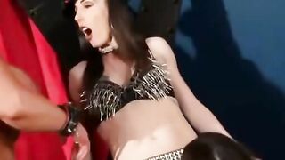 Lady Boy Dominatrix Fucks Two Blonde Bimbos - Scene 1