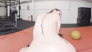 Hot & Sweaty Gym Routine with Sexy Fitness Instructor - Gianna Gem