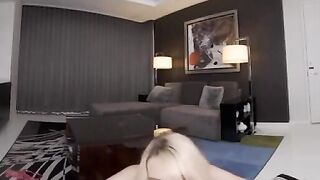 Virtual reality porn experience with blonde bombshell - VR Porn Experience