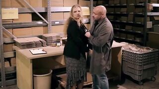Big-Boobed MILF Fucks Employee in Warehouse - Naughty Office Sex