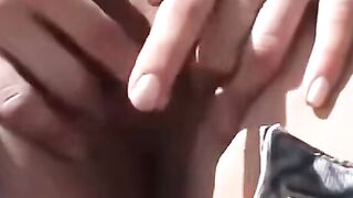 Sexy Seductress Siren-Thorne Rides A Toy On Her Car Hood And Gets Creampied