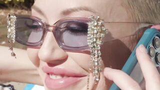 Poolside Anal Threesome with Hottie Pornstar Ariel Demur & Adult Film Star Adria Allured