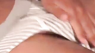Hot Babe Masturbates With Vibrator While Watching Porn - Solo Female Orgasm