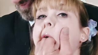 PetiteUK SlenderBabe CherryEnglish Anal Threesome With DaddyPascalWhite