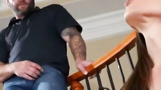 Melanie-Brooks Gets A Surprise From The Cleaning Lady - POV Blowjob & Creampie