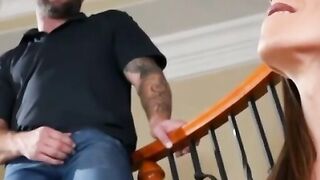 Melanie-Brooks Gets A Surprise From The Cleaning Lady - POV Blowjob & Creampie