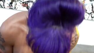 TS Foxxy - Point of View - Erotic Dance Pole Dancing & Blowjob