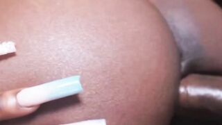 Ebony Threesome Frenzy - Bella Charm & Stretch3X Share A BBC