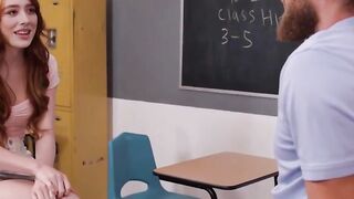 Professor's Pet Mickey Manga - Roleplaying with Student in Classroom