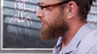 Professor's Pet Mickey Manga - Roleplaying with Student in Classroom