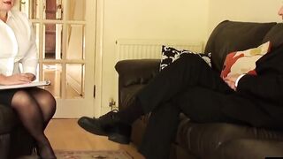 MILF Boss Lady Dominates Submissive Guy In Intense Bondage Session
