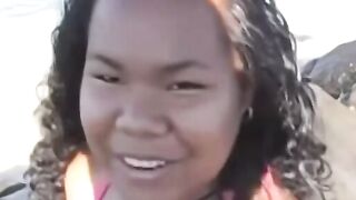 Island Vixen Seduces Black Stud With Her Massive Natural Boobs & Curvy Body