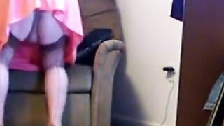 Cross-Dressing Hunk Flaunts His Sexiness In Lingerie And High Heels