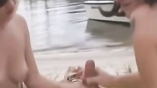 Threesome FFM Blowjob & Double Penetration With A Hot MILF