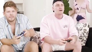 Three's A Charm! Brothas Sharing Their Hot New Babe In An Epic Threesome