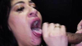Esmee Gives You Ten Loads Of Hot Facial Action - Swallowing Compilation