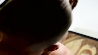 VAMPIRE'S PLAYTIME - Anal Sex with Hot Blonde Babe & Hunk in Leather Outfit