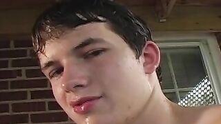 Twinks Hot Jacuzzie Jerk-Off Session - Hunks & Muscle Stud Fucks Himself