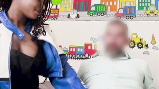 Big Boobed Black Milf Amateur Rides White Guy in Ebony Sex Romance