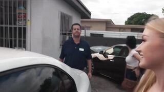 Blondes Ride Best - McKenzee Mace Fucks A Stranger In The Back Seat