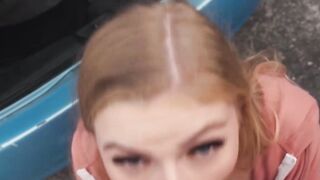 Blondes Ride Best - McKenzee Mace Fucks A Stranger In The Back Seat